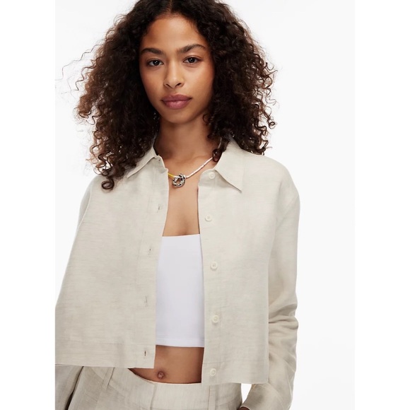 SOLD! Aritzia Wilfred Proposal Linen Shirt - Picture 8 of 9